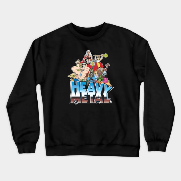 Heavy Metal Crewneck Sweatshirt by Chewbaccadoll